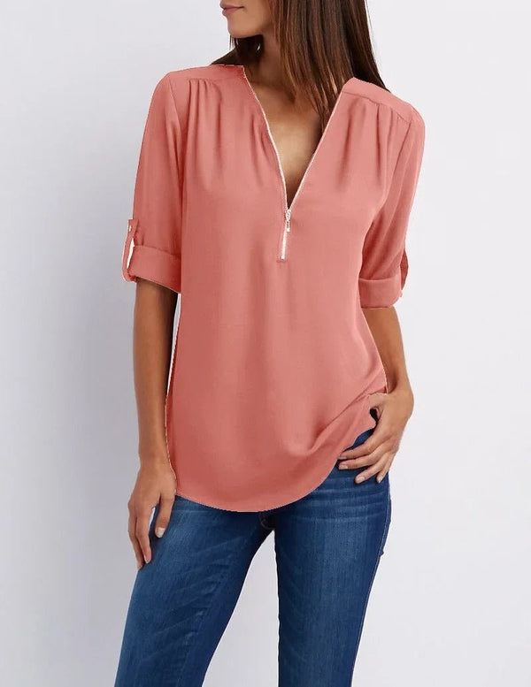 Alani | Elegant Zippered Tops