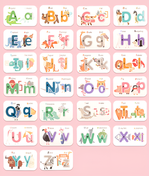 Wooden Wise | Alphabet & Number Flash Cards
