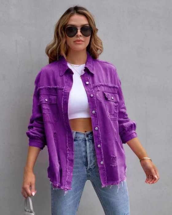 AURORA | Colorful Denim Jacket