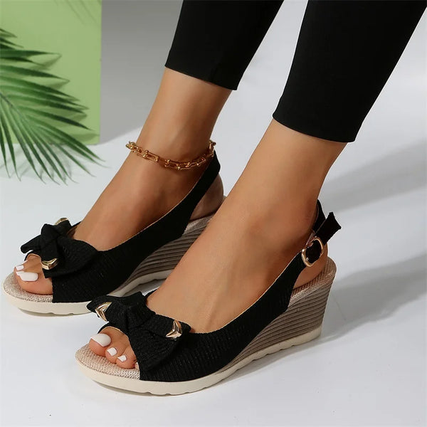 Nichola | Trendy Chic Wedge Sandals