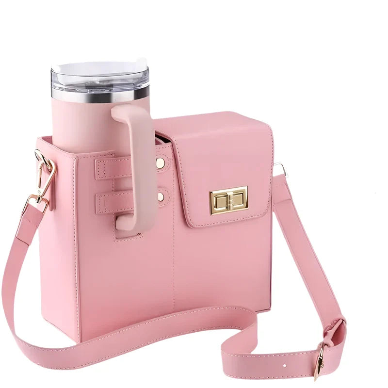 Shasel | Crossbody Messenger Water Cup Holder Bag