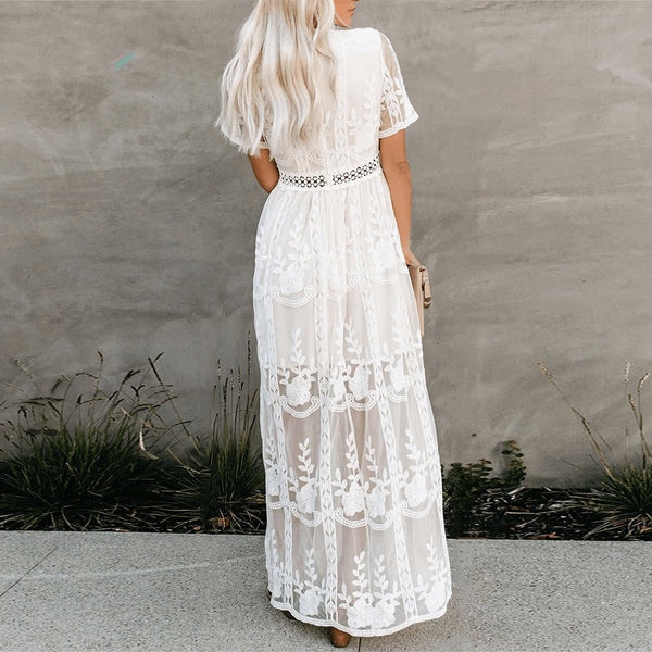 JASMINE | V-Neck Maxi Dress