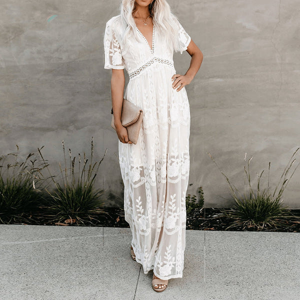 JASMINE | V-Neck Maxi Dress