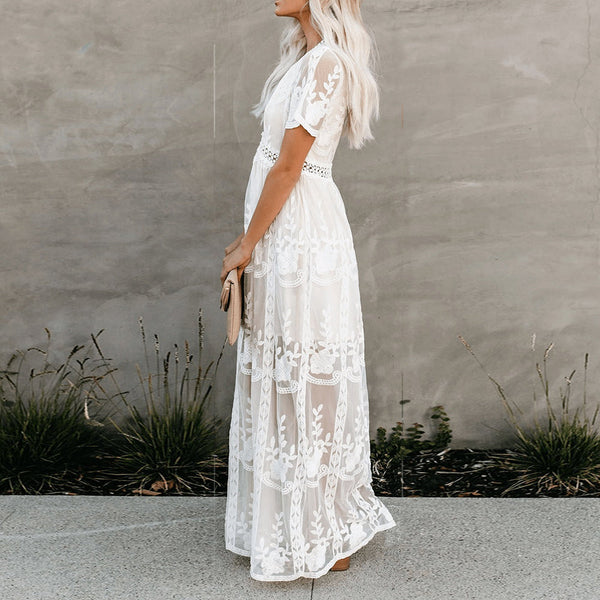 JASMINE | V-Neck Maxi Dress