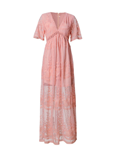 JASMINE | V-Neck Maxi Dress