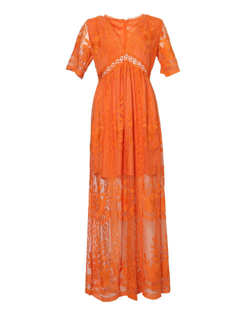 JASMINE | V-Neck Maxi Dress