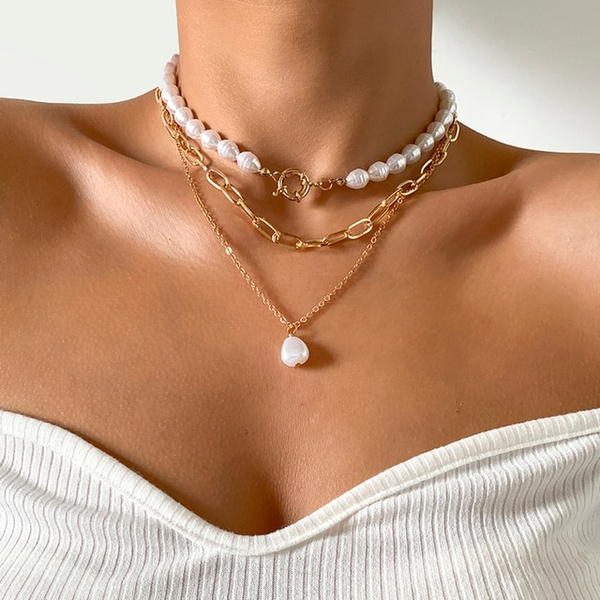 Vintage Multilayer Pearl Necklace