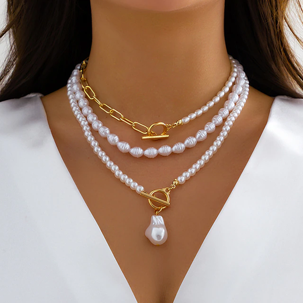 Vintage Multilayer Pearl Necklace