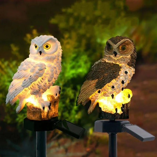 OwlGlow – Solar Powered Owl Garden Lamp – For a Whimsical & Energy-Efficient Outdoor Light