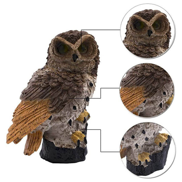 OwlGlow – Solar Powered Owl Garden Lamp – For a Whimsical & Energy-Efficient Outdoor Light