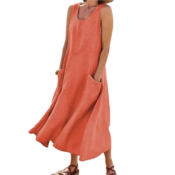 MAYA | Oversized Tank Shirt Dress